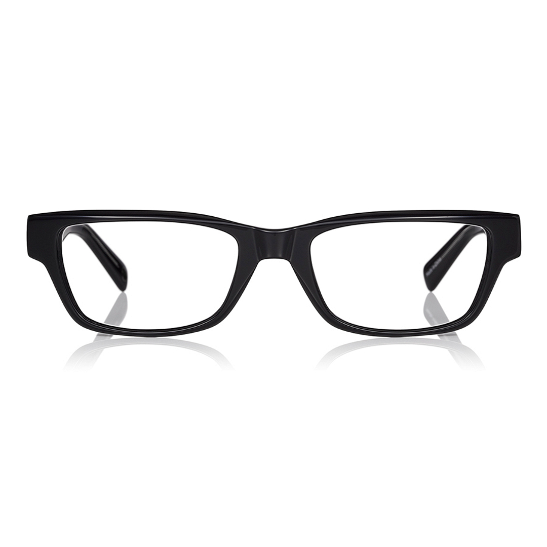 John Dillinger Black Full Rim Rectangle right side