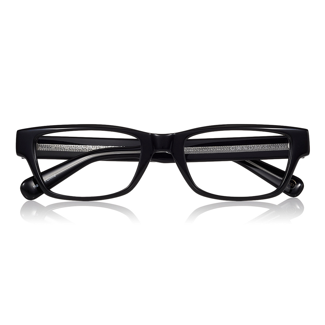 John Dillinger Black Full Rim Rectangle right side