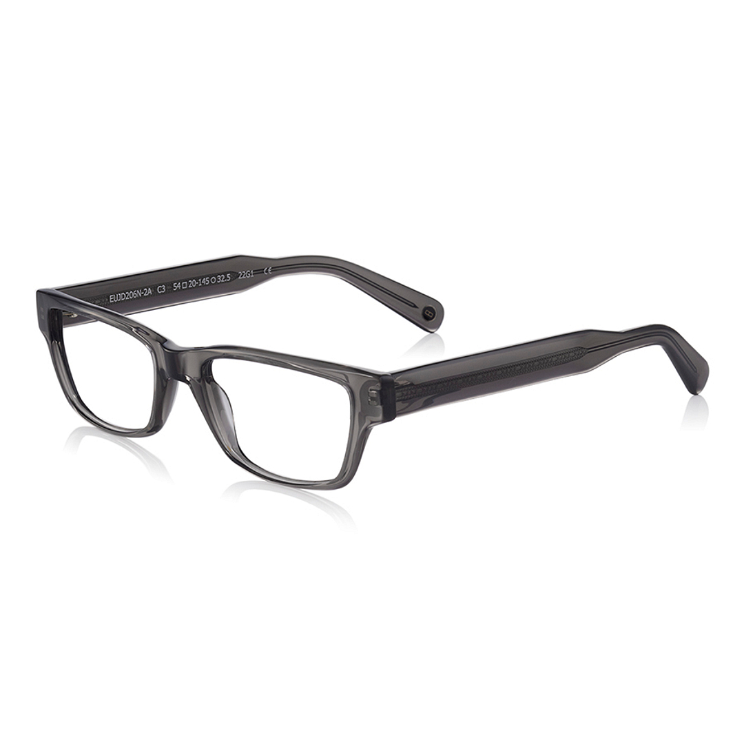 John Dillinger Light Gray Full Rim Rectangle left side