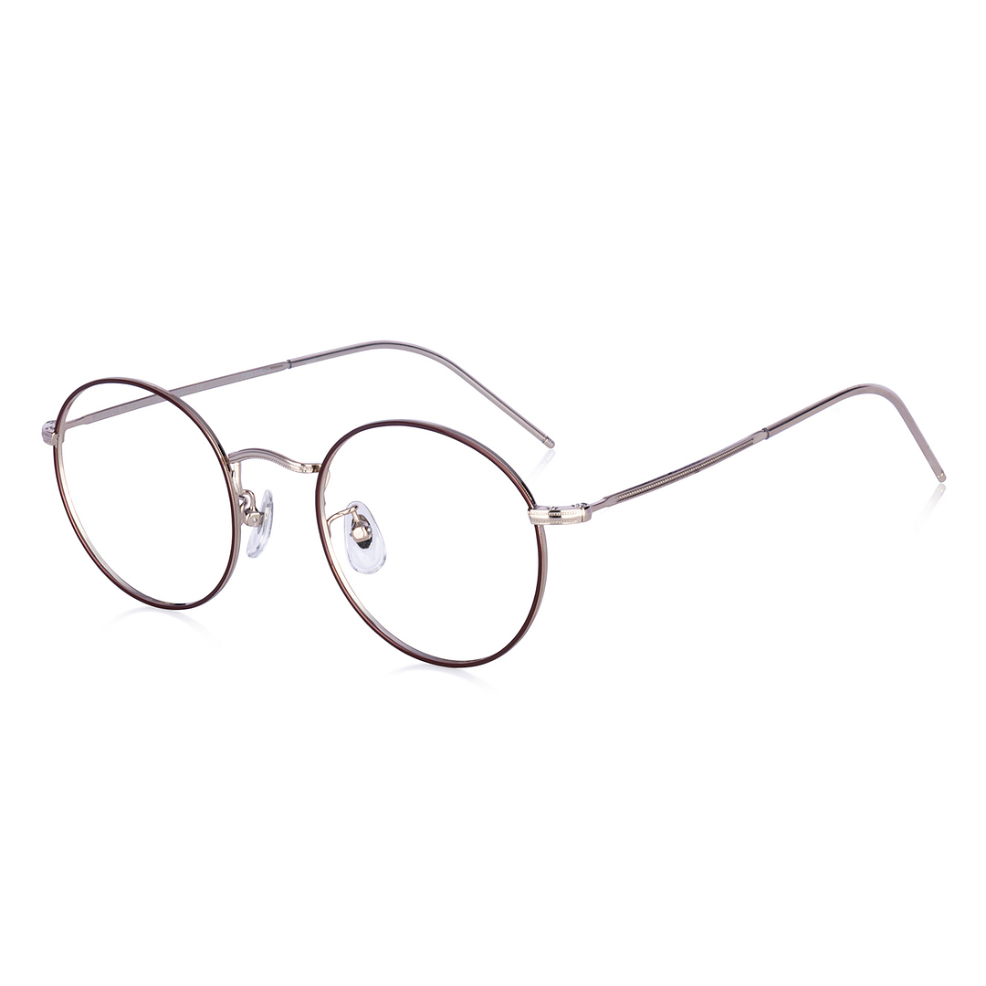 John Dillinger Brown Full Rim Round left side
