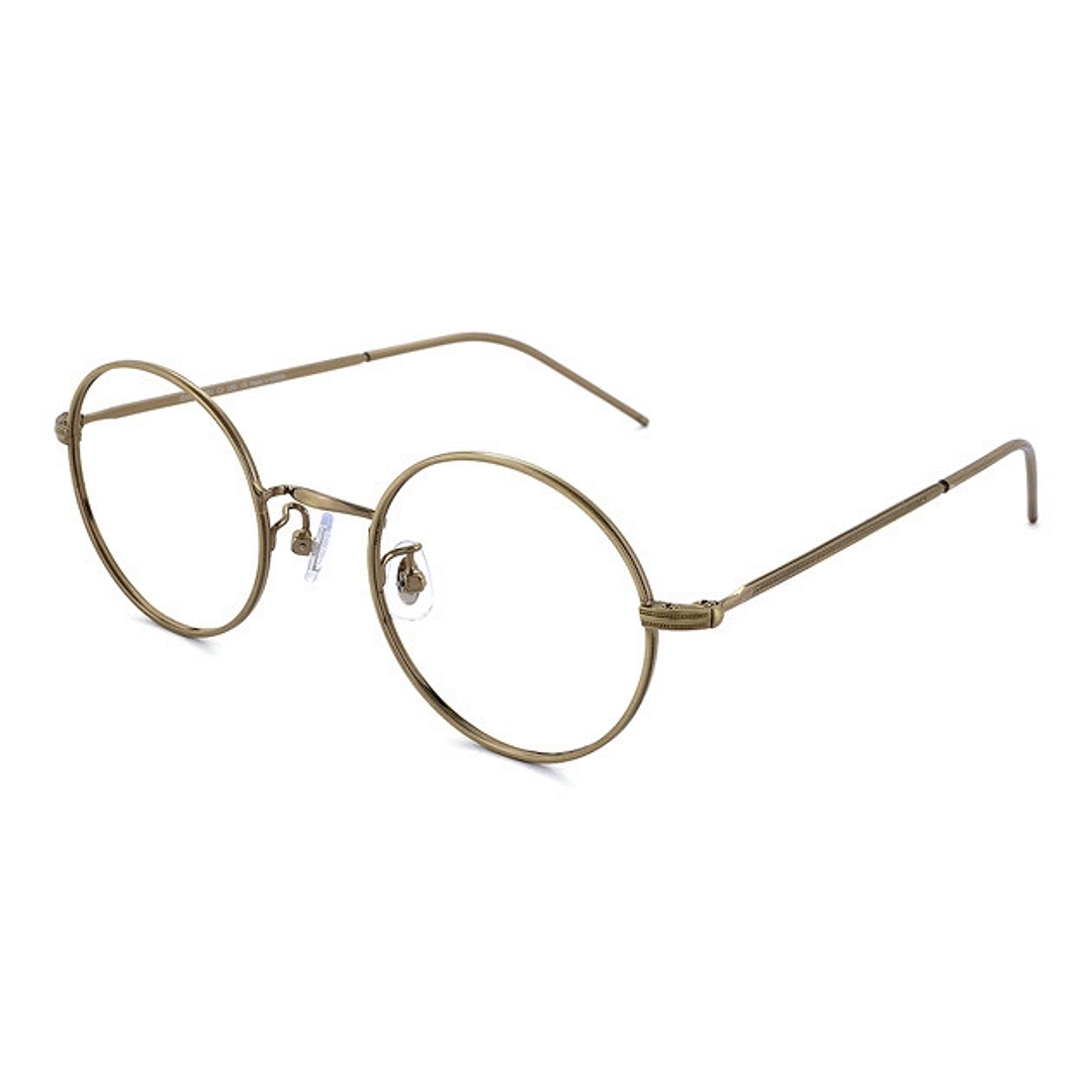 John Dillinger Gold Full Rim Round left side