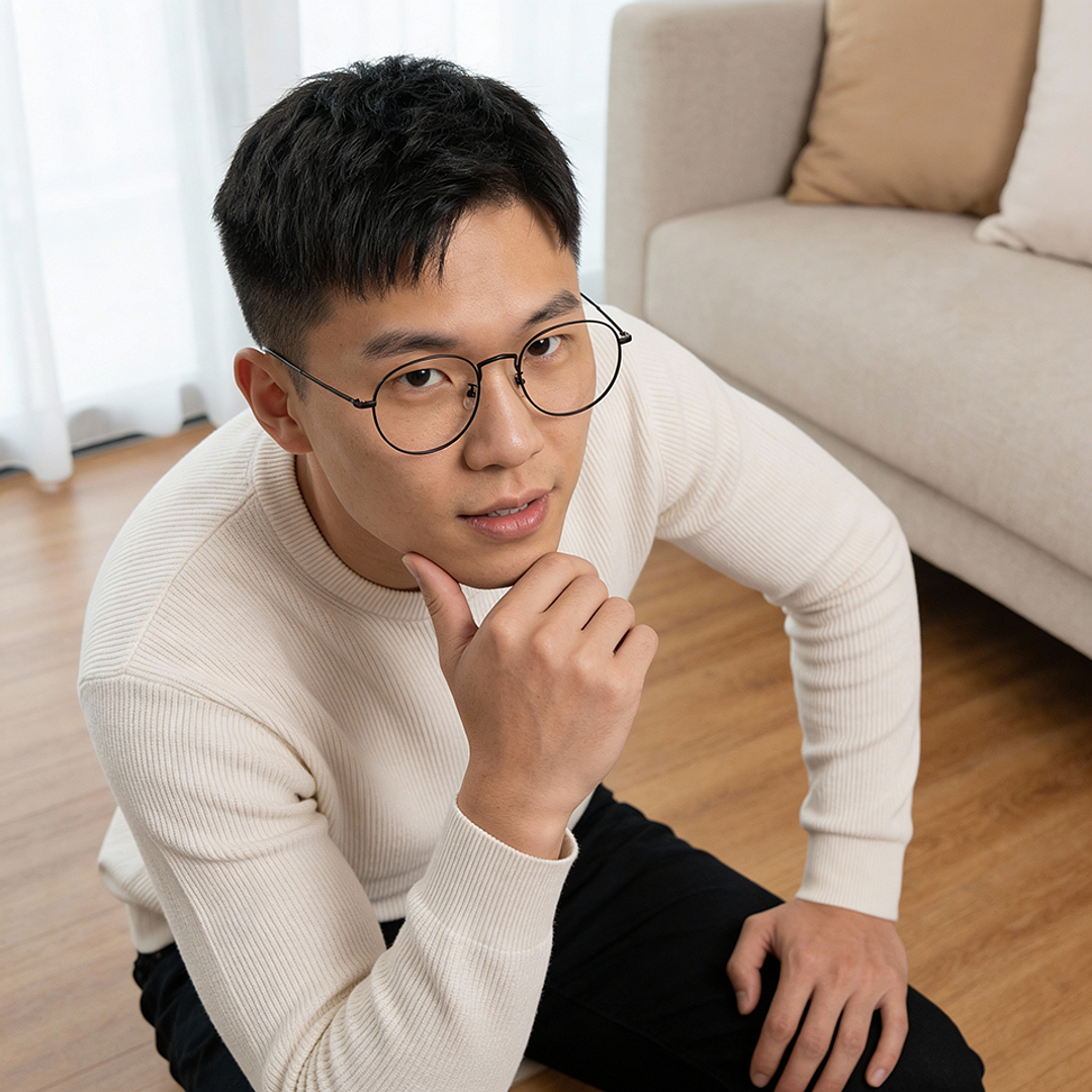 John Dillinger Black Full Rim Boston right side