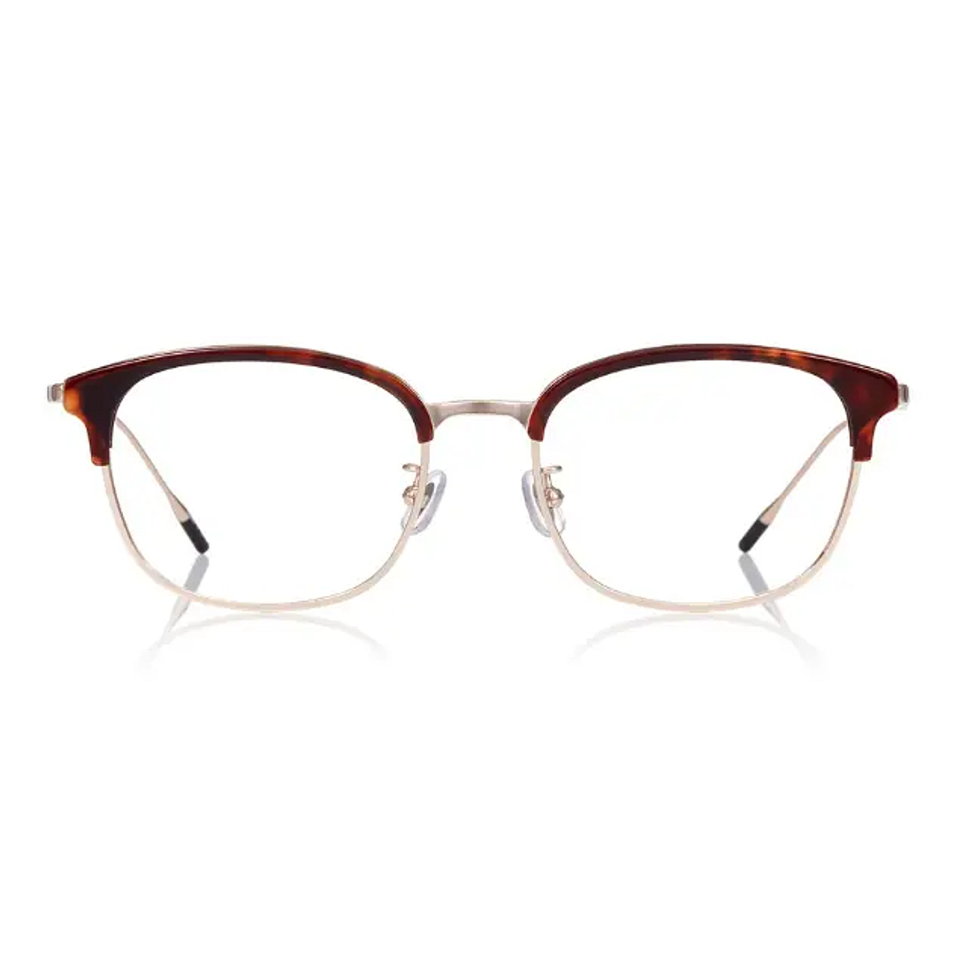 John Dillinger Brown Demi Half Rim Browline right side