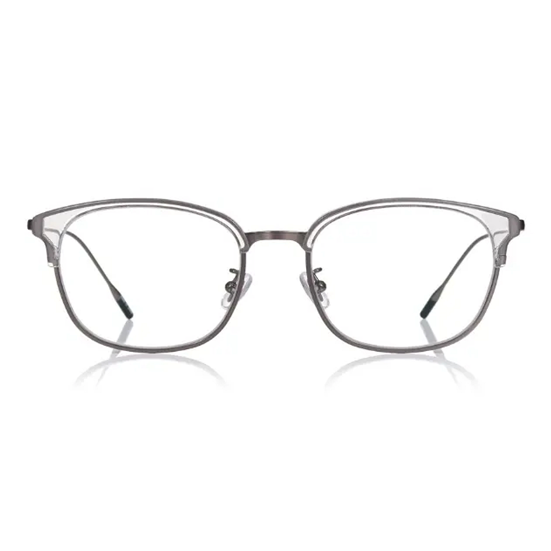 John Dillinger Clear Half Rim Browline right side