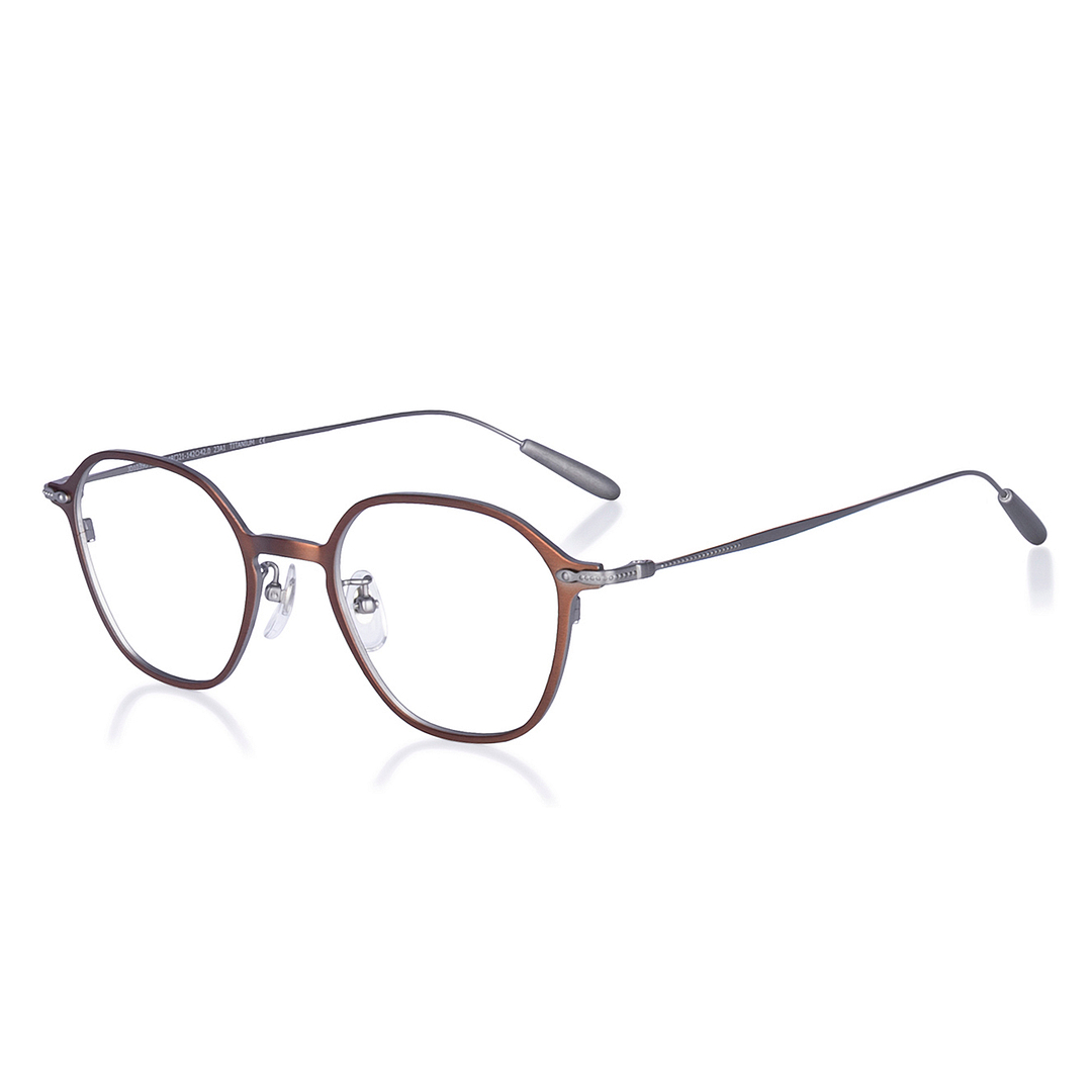 John Dillinger Light Brown Full Rim Polygon left side