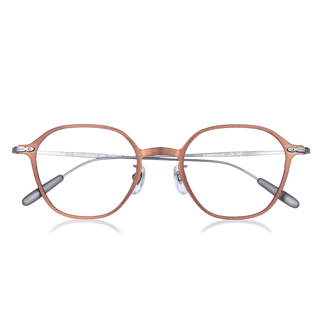John Dillinger Light Brown Full Rim Polygon left side
