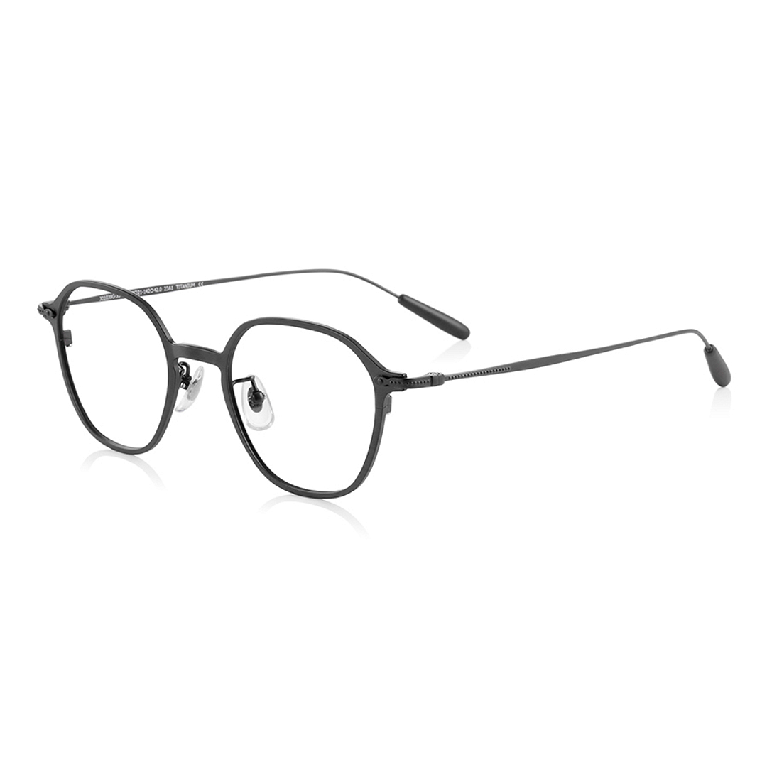 John Dillinger Mid Gunmetal Full Rim Polygon left side