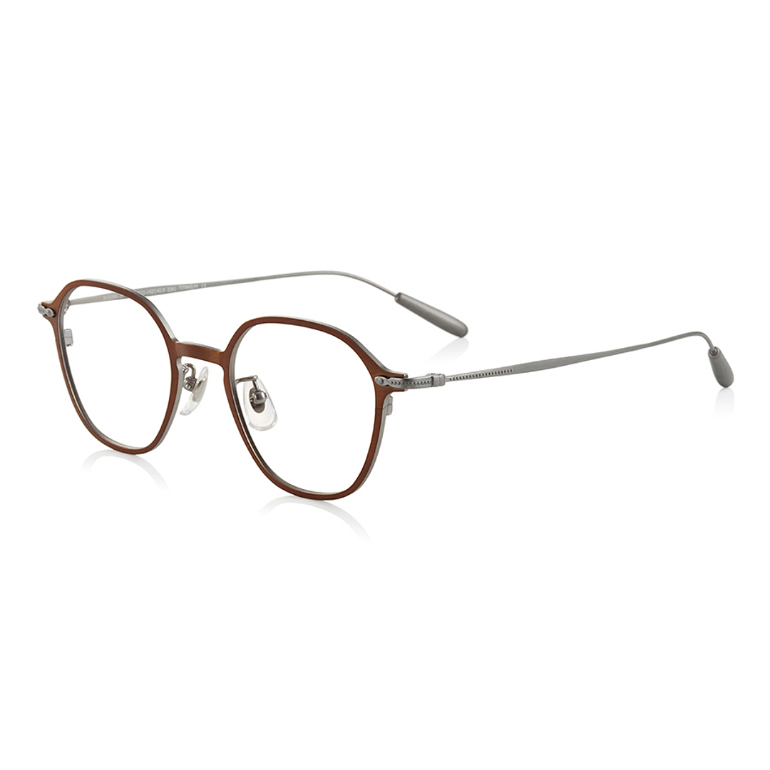 John Dillinger Light Brown Full Rim Polygon left side