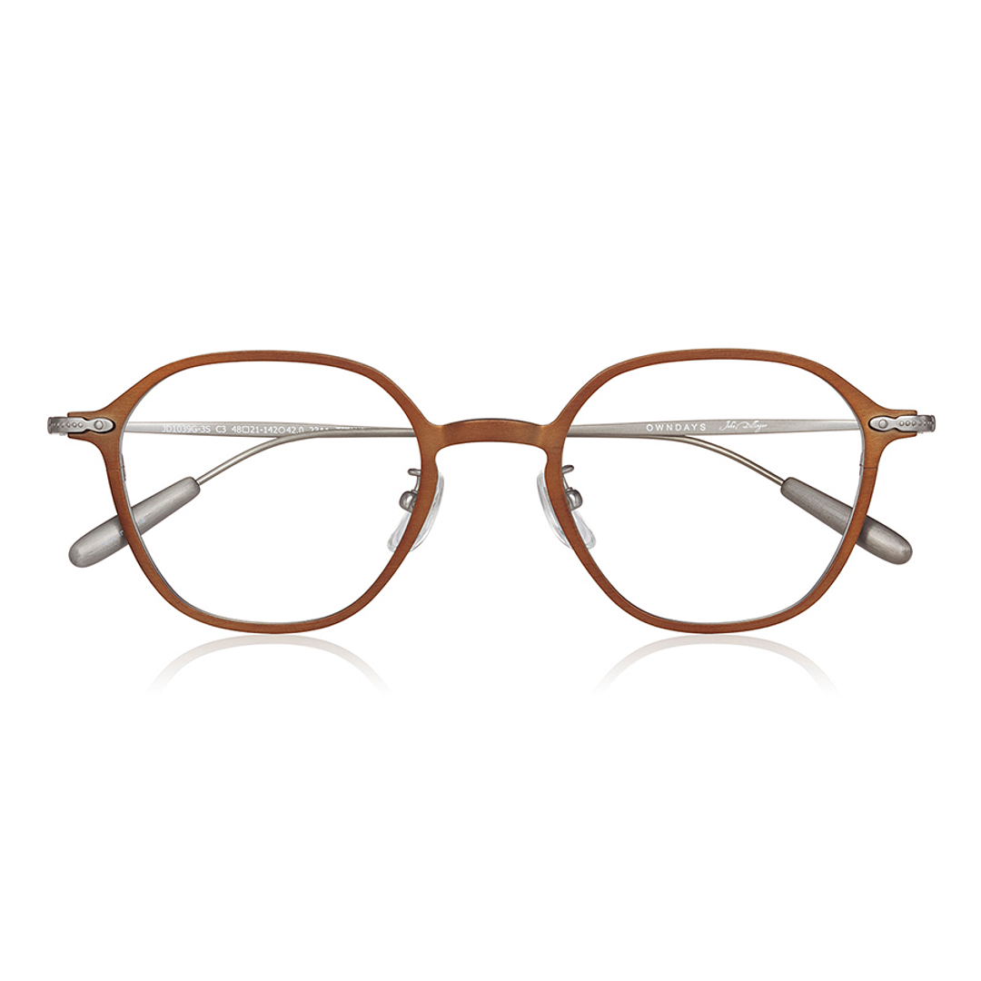 John Dillinger Light Brown Full Rim Polygon right side