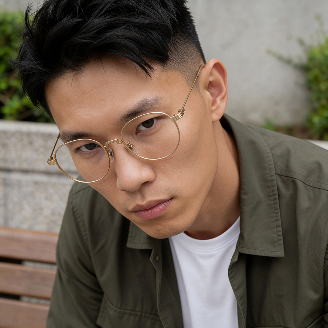 John Dillinger Silver Full Rim Boston right side