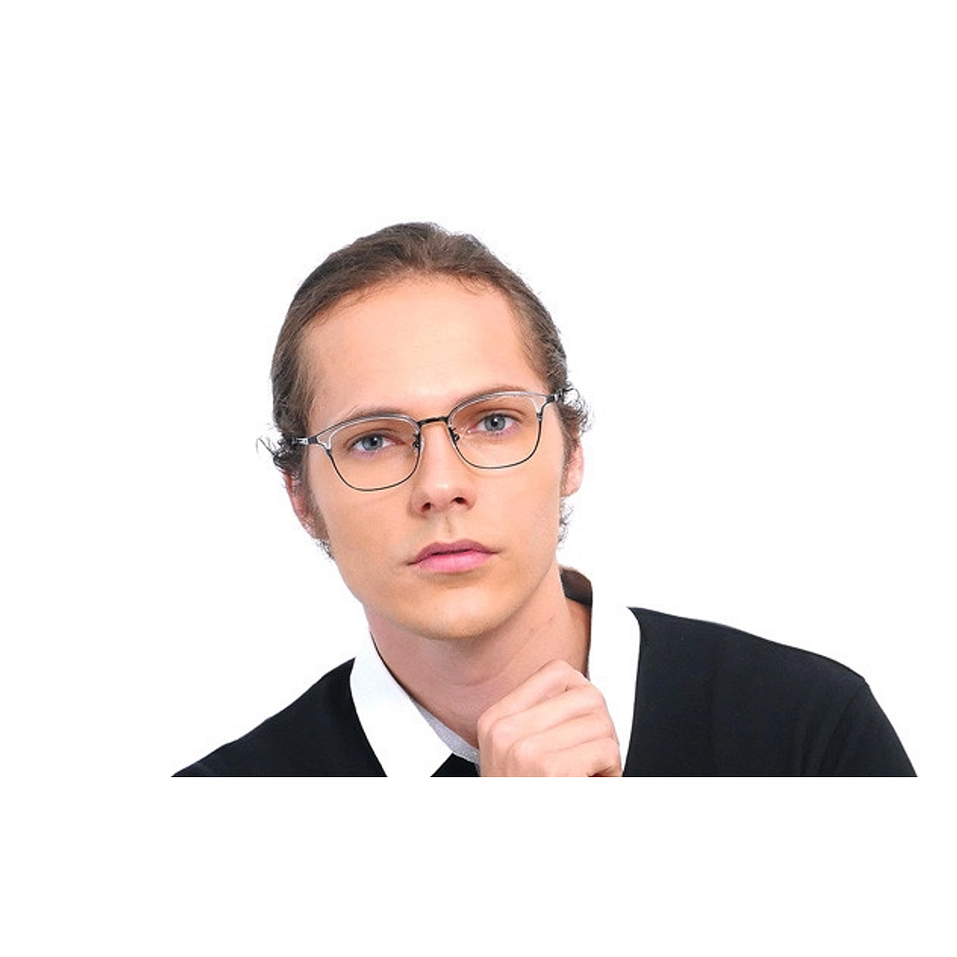 John Dillinger Black Half Rim Wellington right side