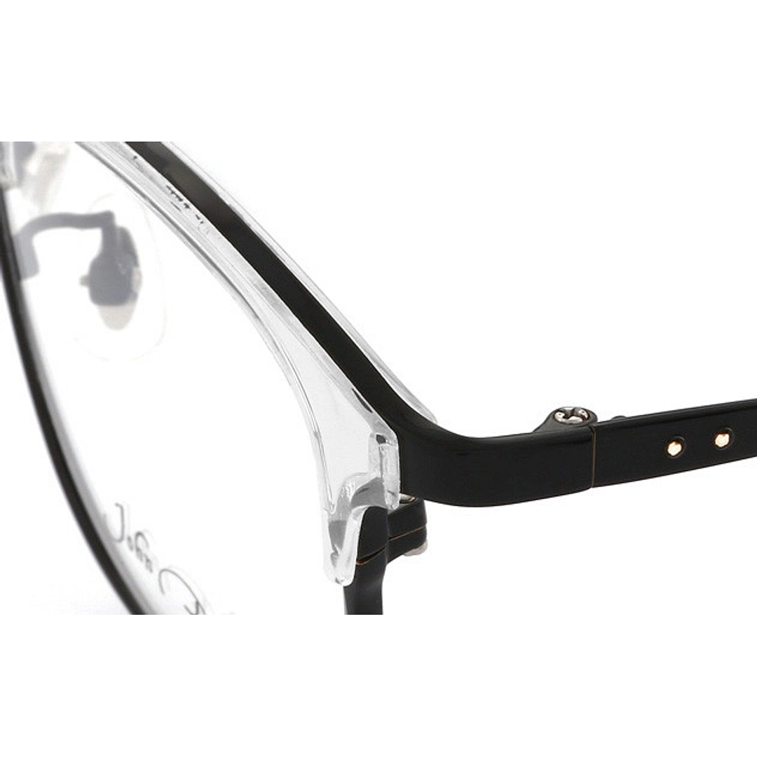 John Dillinger Crystal Transparent Half Rim Wellington left side