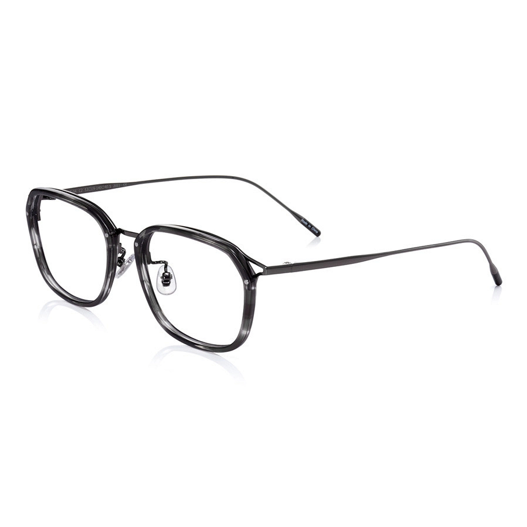 John Dillinger Gray Demi Full Rim Rectangle left side