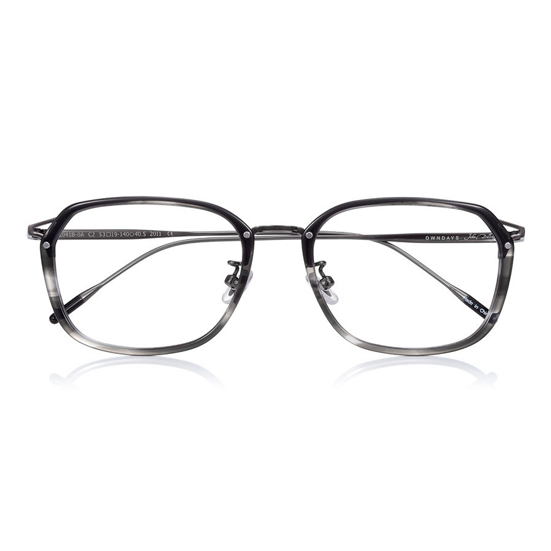 John Dillinger Gray Demi Full Rim Rectangle right side