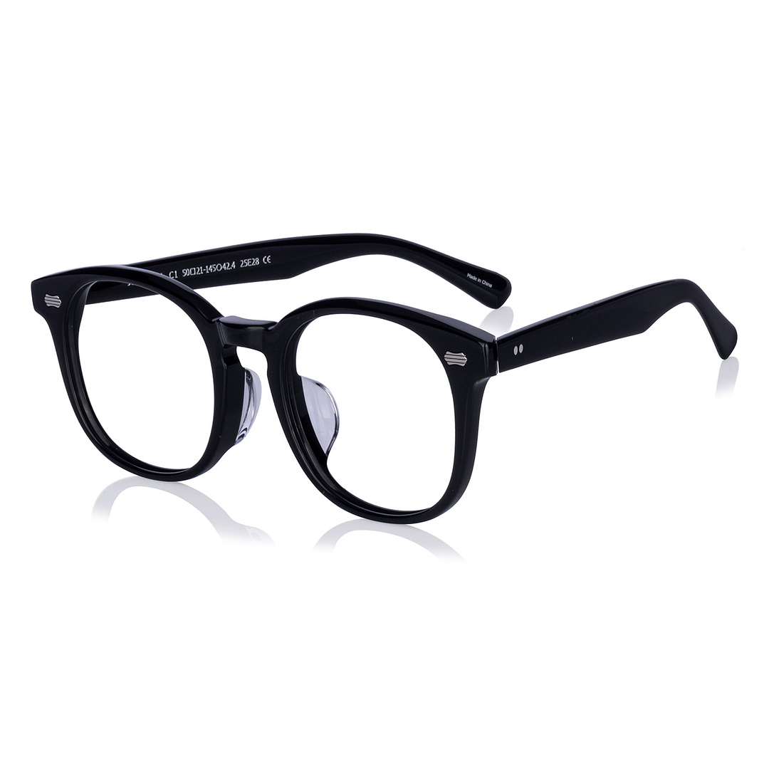 John Dillinger Black Full Rim Wellington right side
