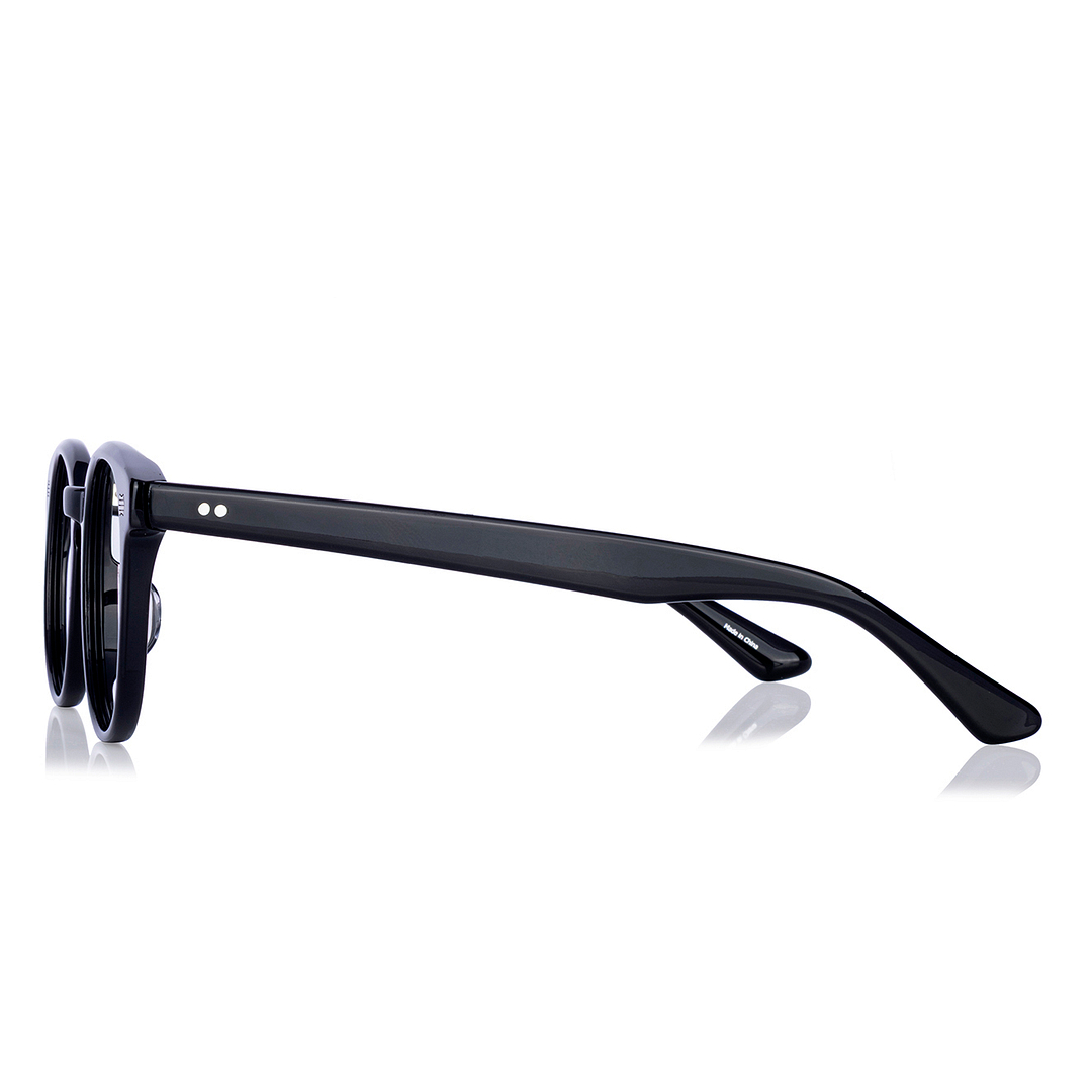 John Dillinger Black Full Rim Wellington right side