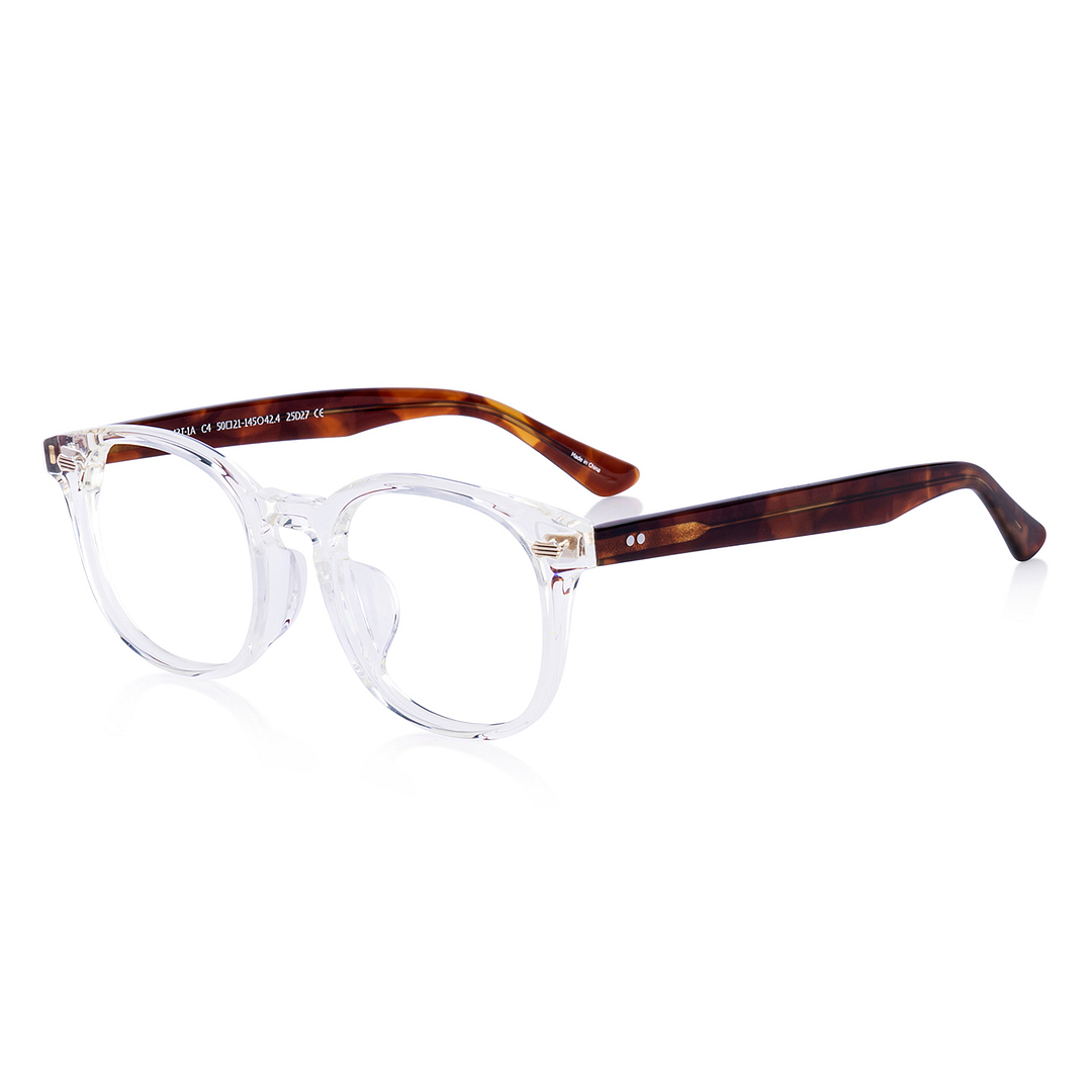 John Dillinger Clear Yellow Full Rim Wellington left side