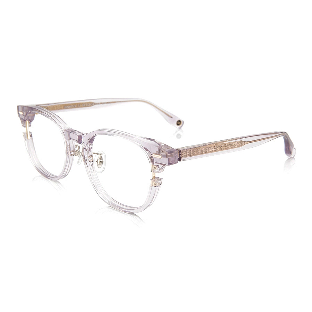 John Dillinger Clear Gray Full Rim Wellington left side