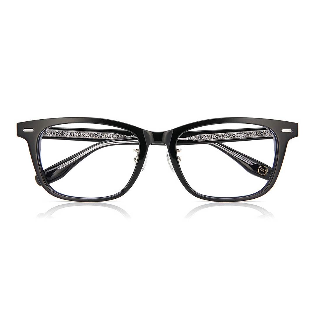 John Dillinger Black Full Rim Square right side