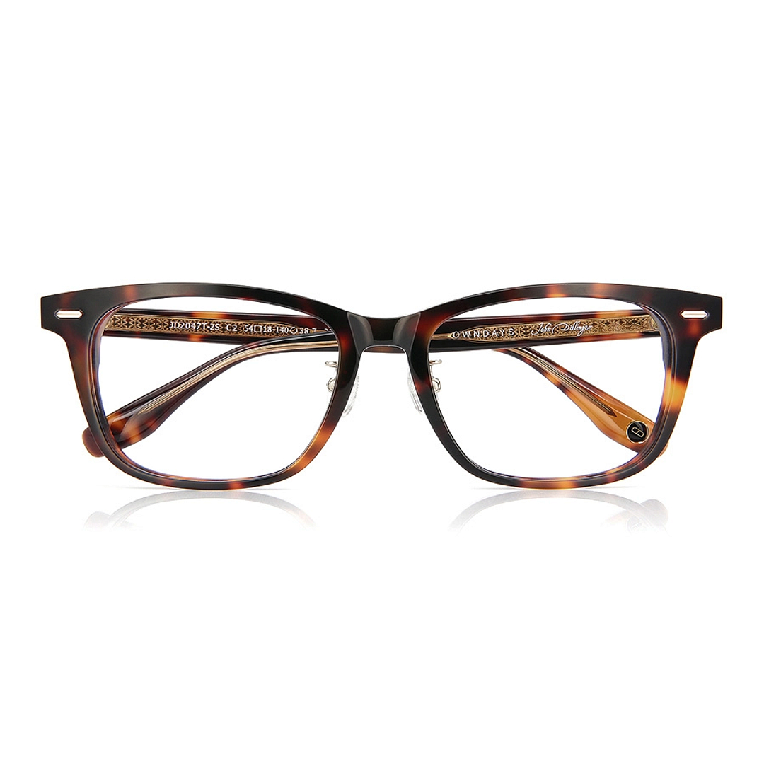 John Dillinger Brown Demi Full Rim Square right side