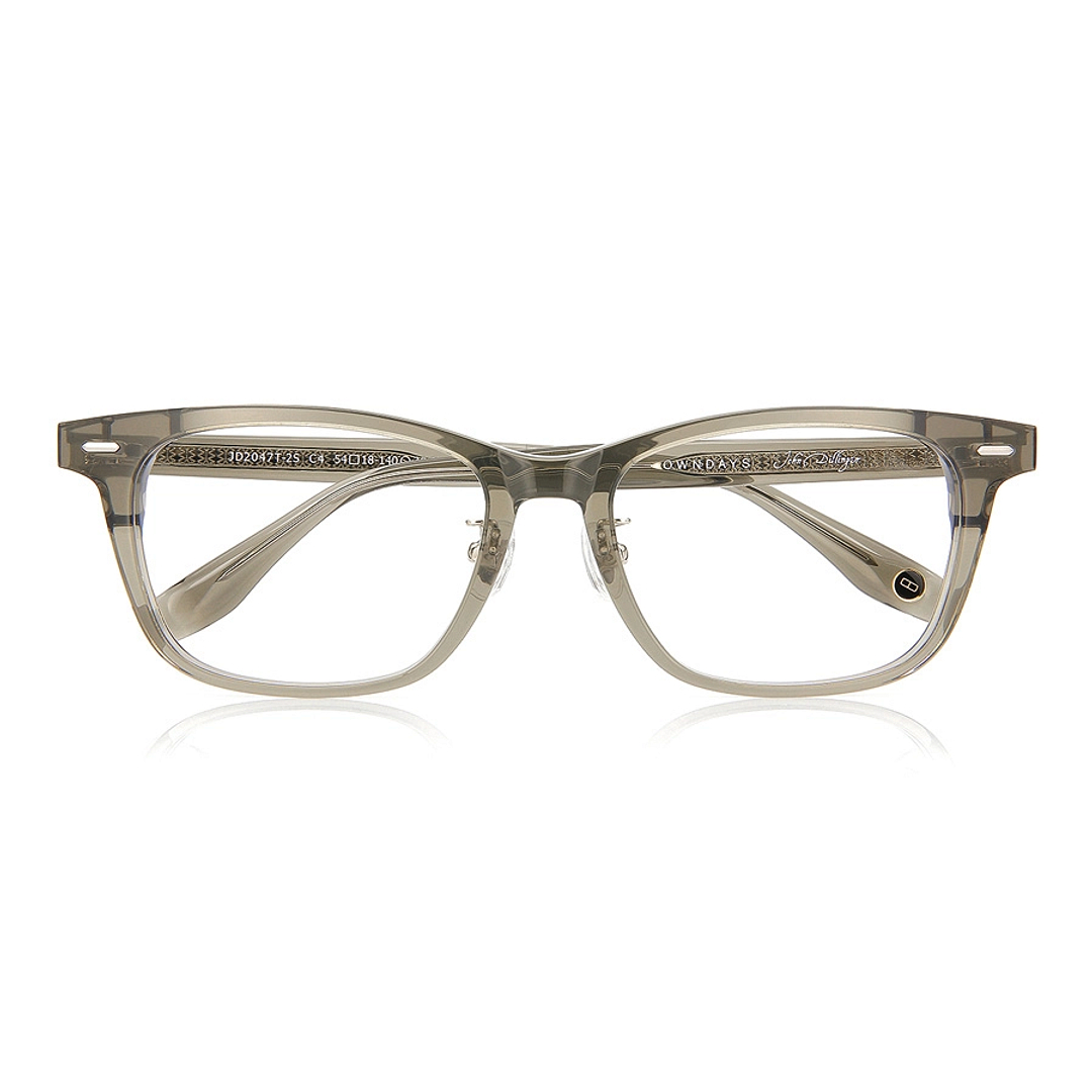 John Dillinger Khaki Full Rim Square right side