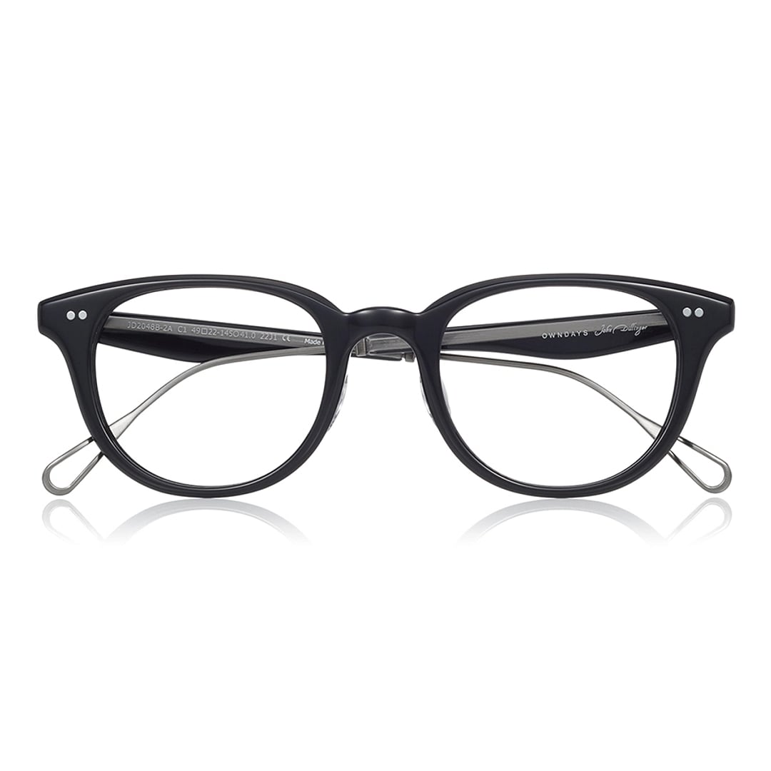 John Dillinger Black Full Rim Wellington right side