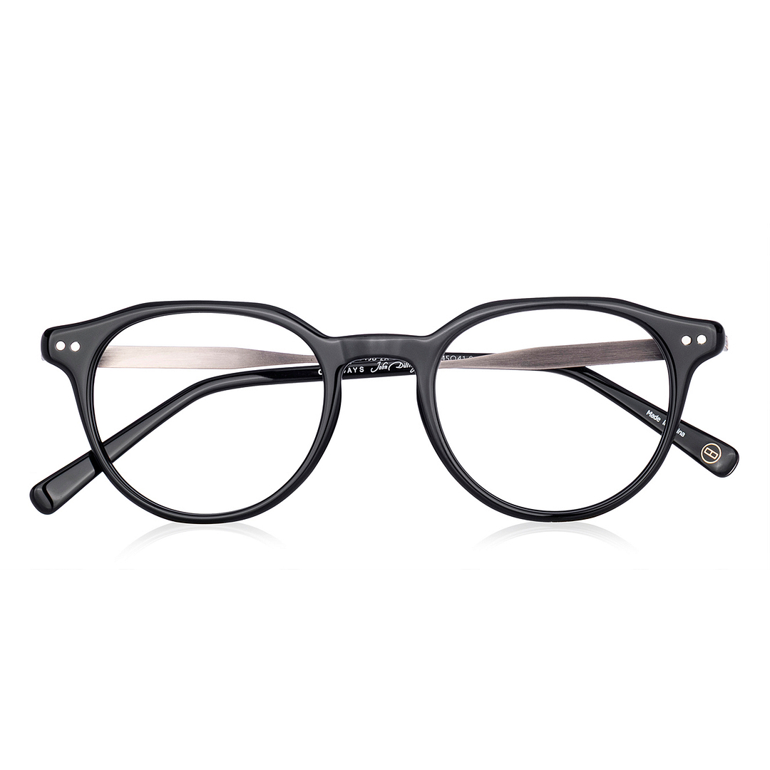 John Dillinger Black Full Rim Boston right side