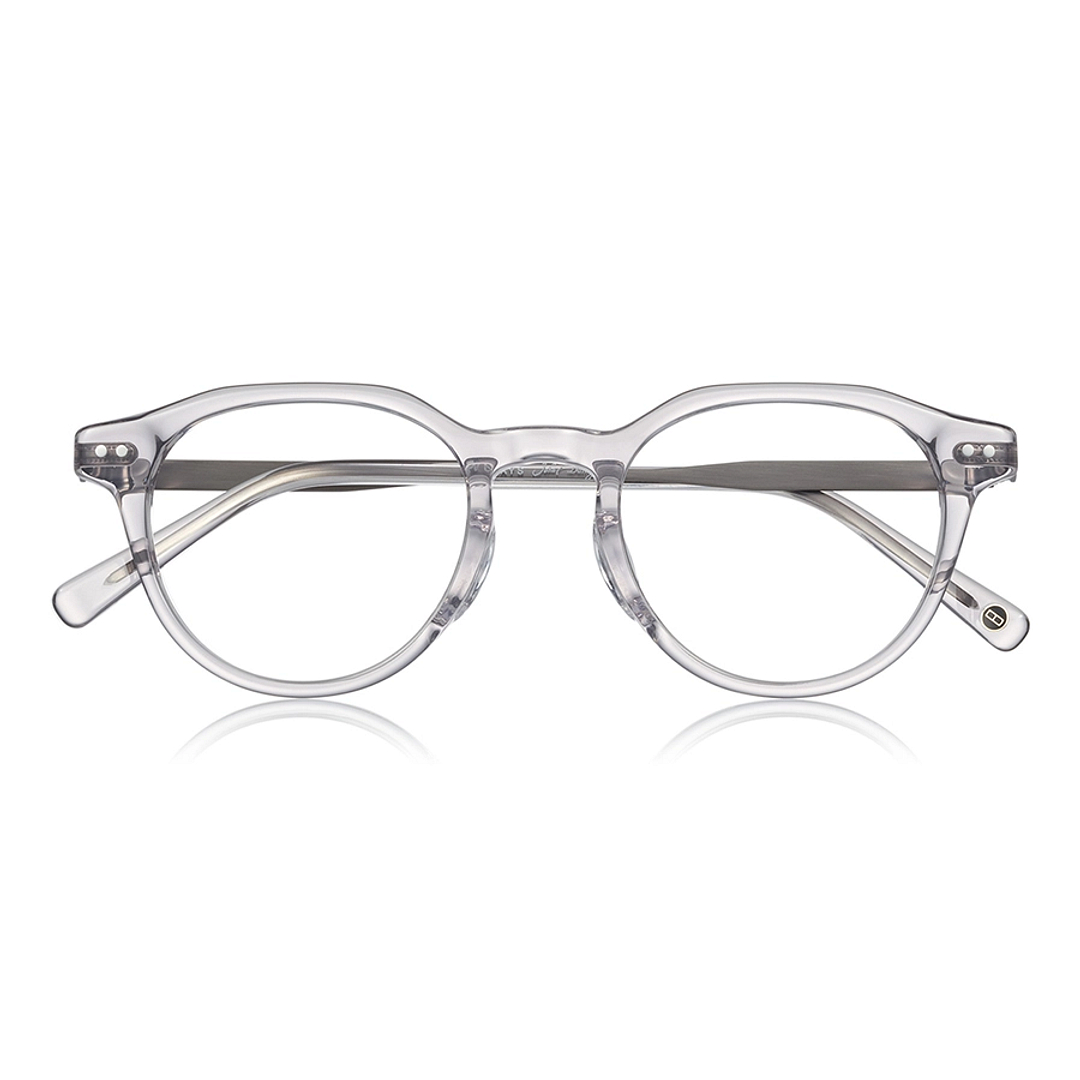 John Dillinger Clear Gray Full Rim Boston right side