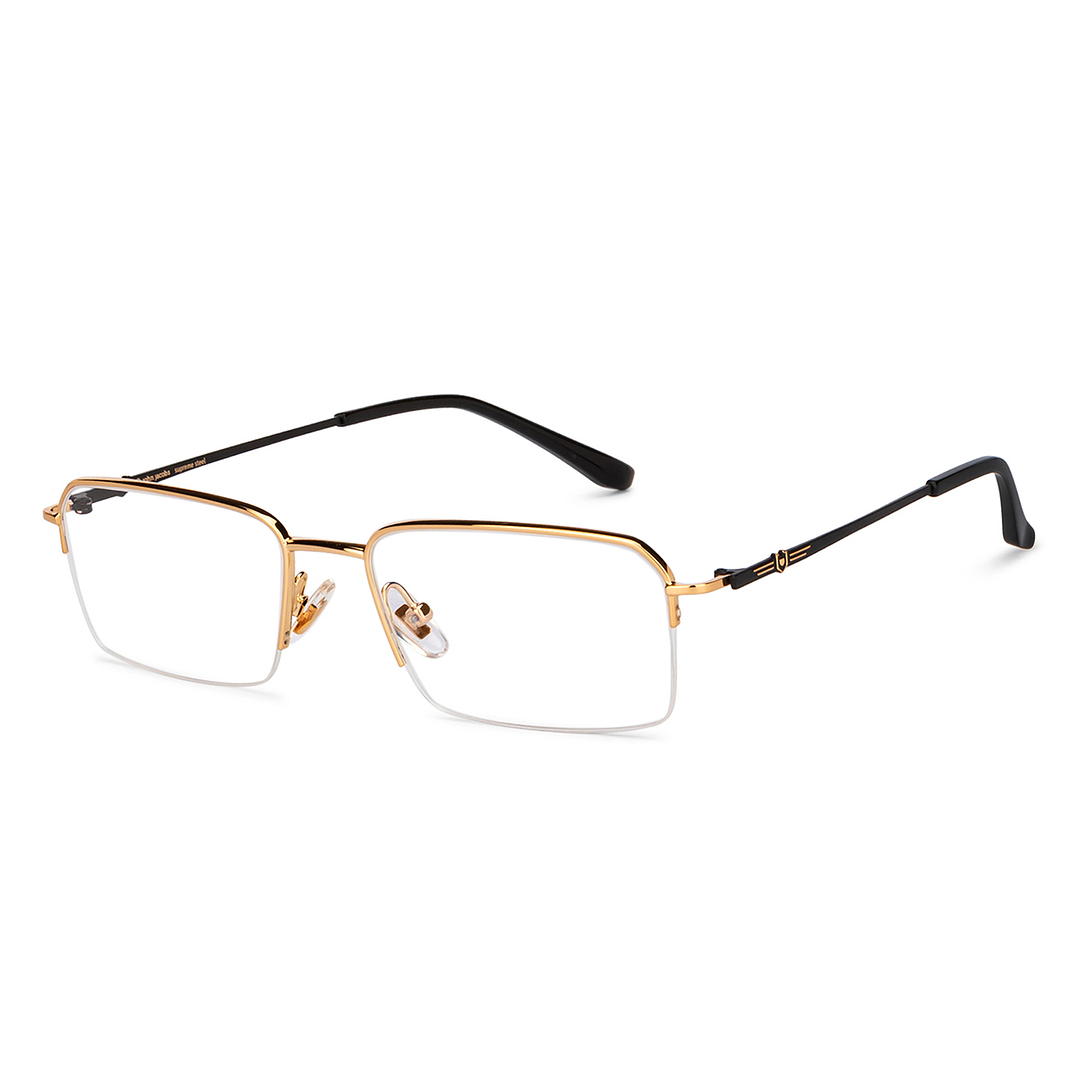 John Jacobs Gold Half Rim Rectangle right side