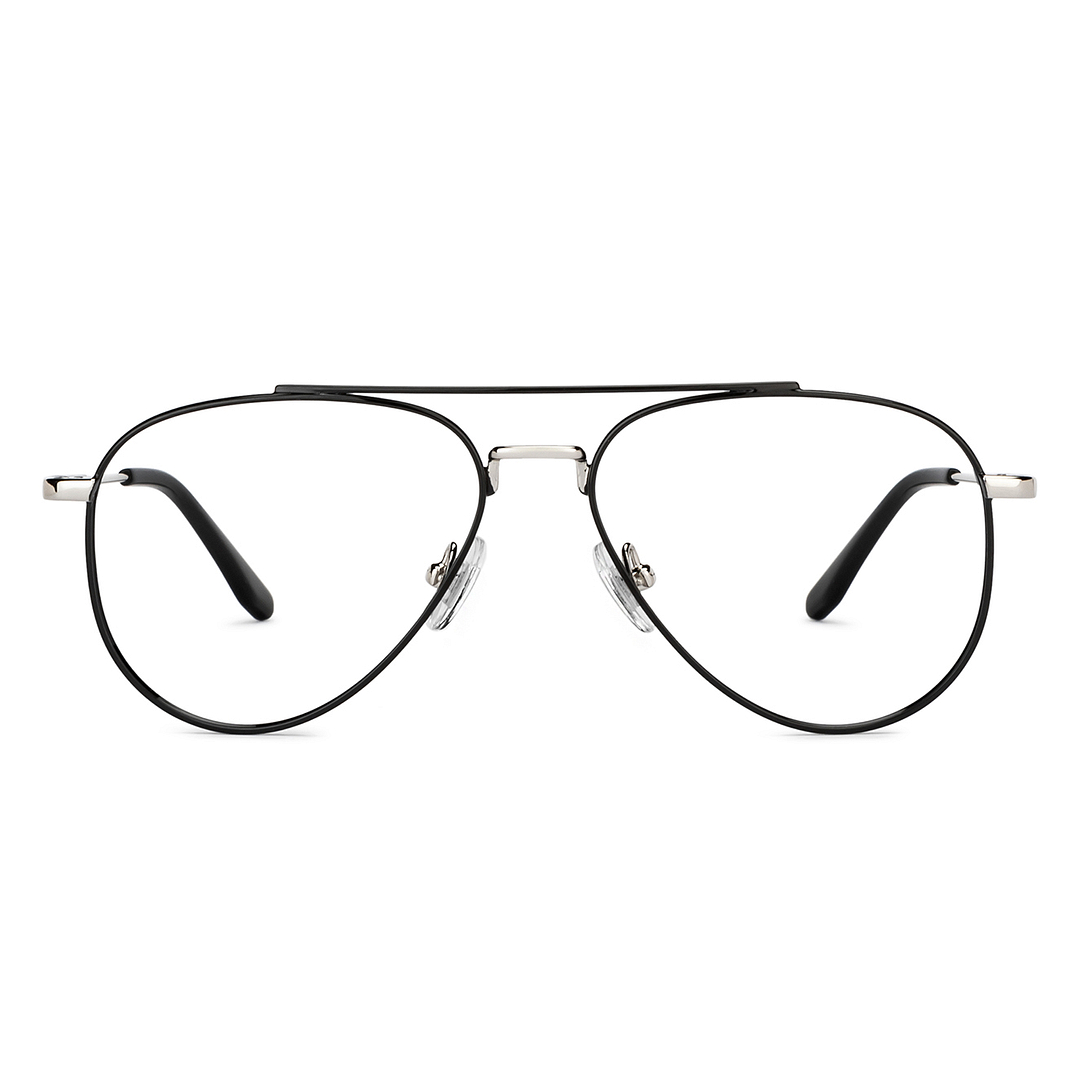 John Jacobs Black Full Rim Aviator right side