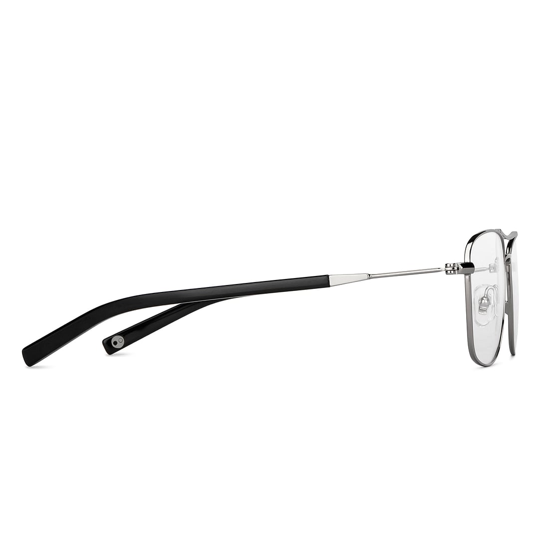 John Jacobs Online Gunmetal Full Rim Square left side