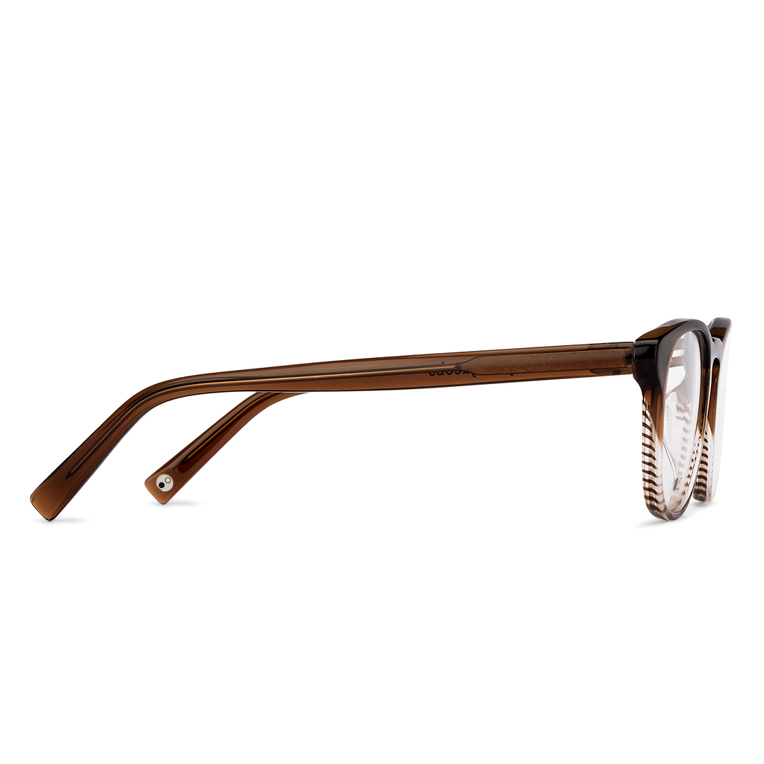 John Jacobs Online Light Brown Full Rim Round left side