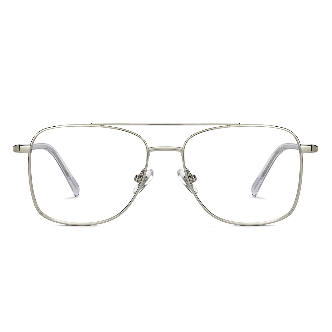 John Jacobs Online Silver Full Rim Square left side