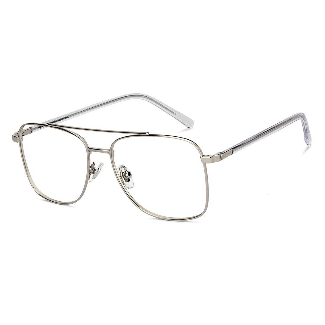 John Jacobs Online Silver Full Rim Square right side