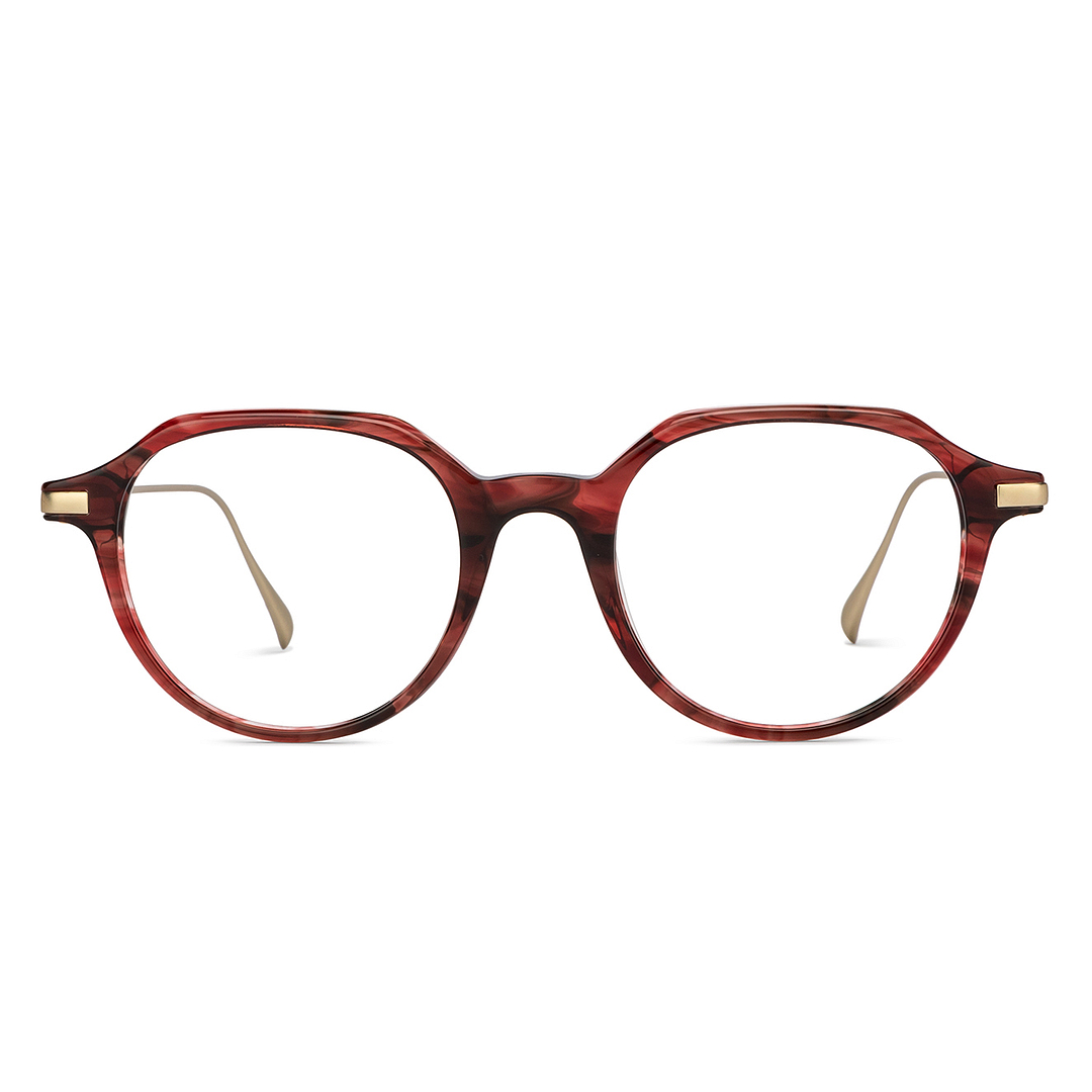 John Jacobs Gold Full Rim Round left side