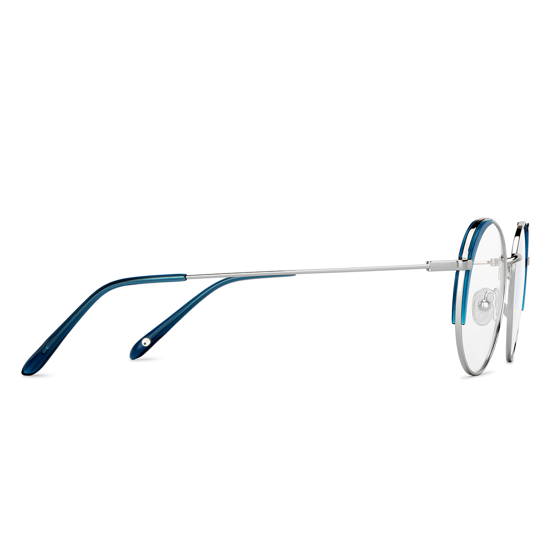 John Jacobs Silver Full Rim Round left side