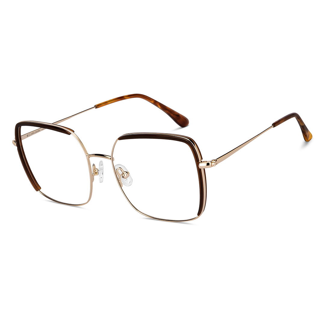 John Jacobs Online Gold Full Rim Square right side