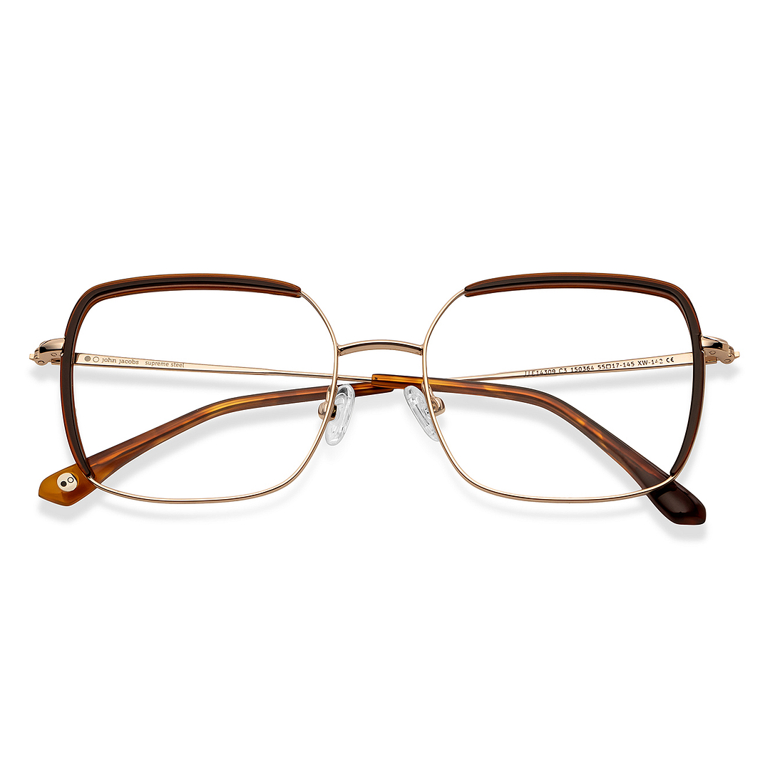 John Jacobs Online Gold Full Rim Square left side