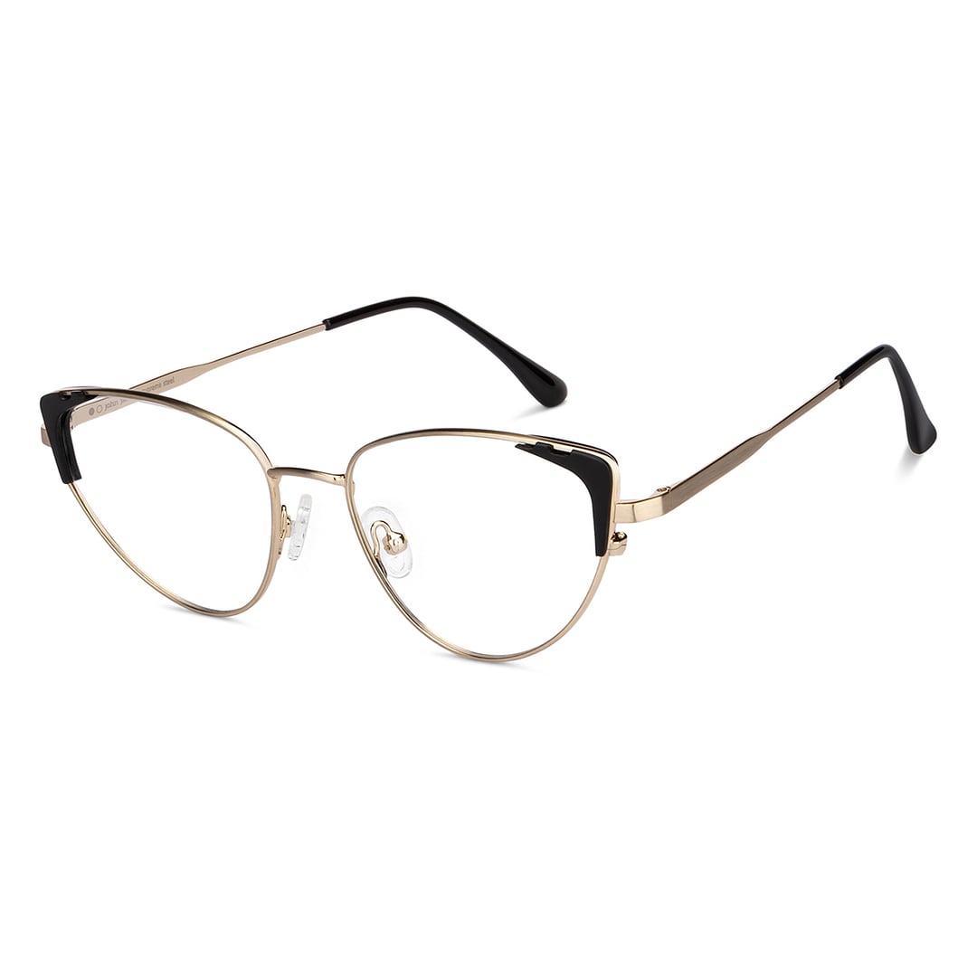 John Jacobs Online Black Full Rim Cat Eye left side