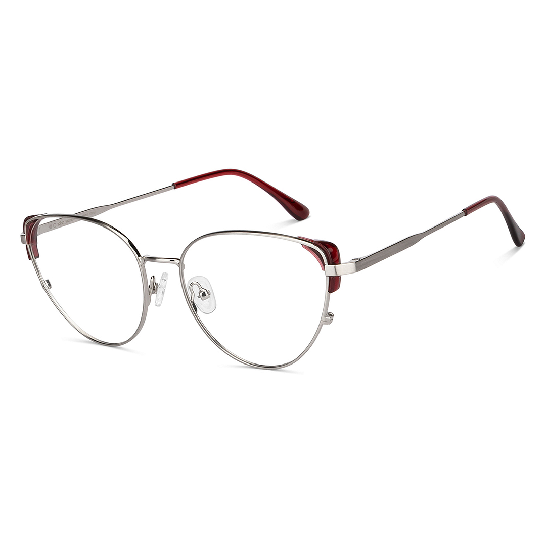 John Jacobs Silver Full Rim Cat Eye right side