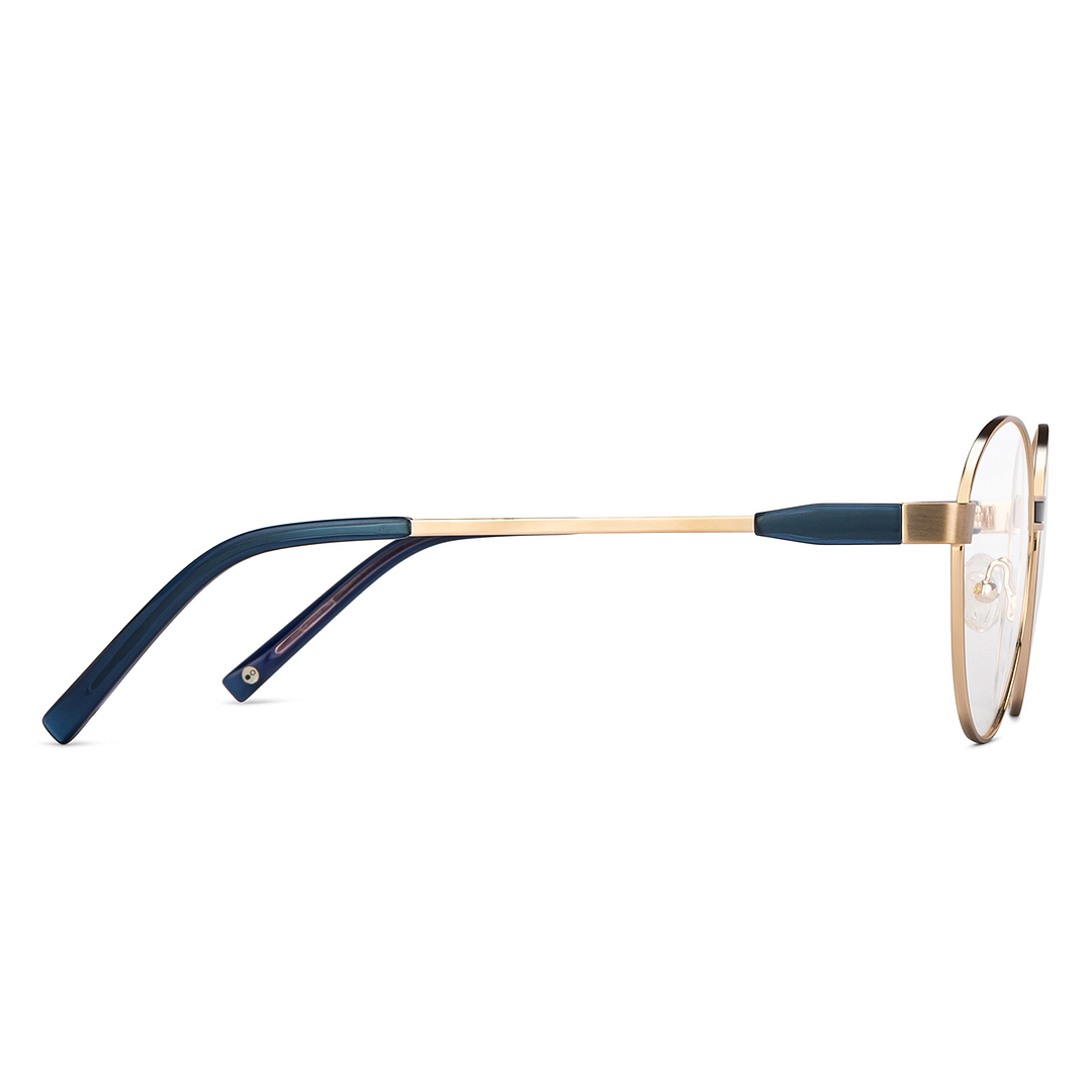 John Jacobs Gold Full Rim Round left side