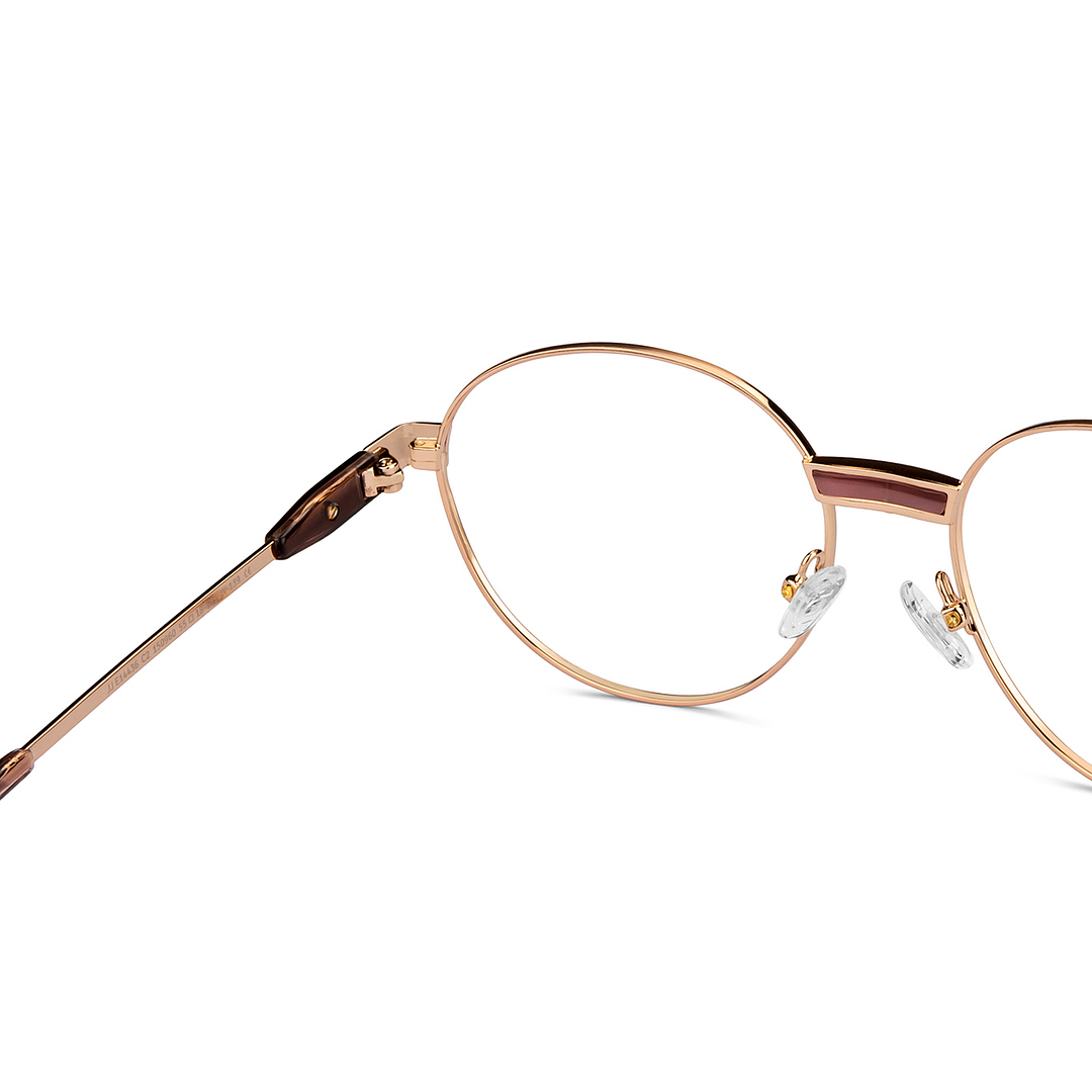 John Jacobs Dark Brown Full Rim Round right side