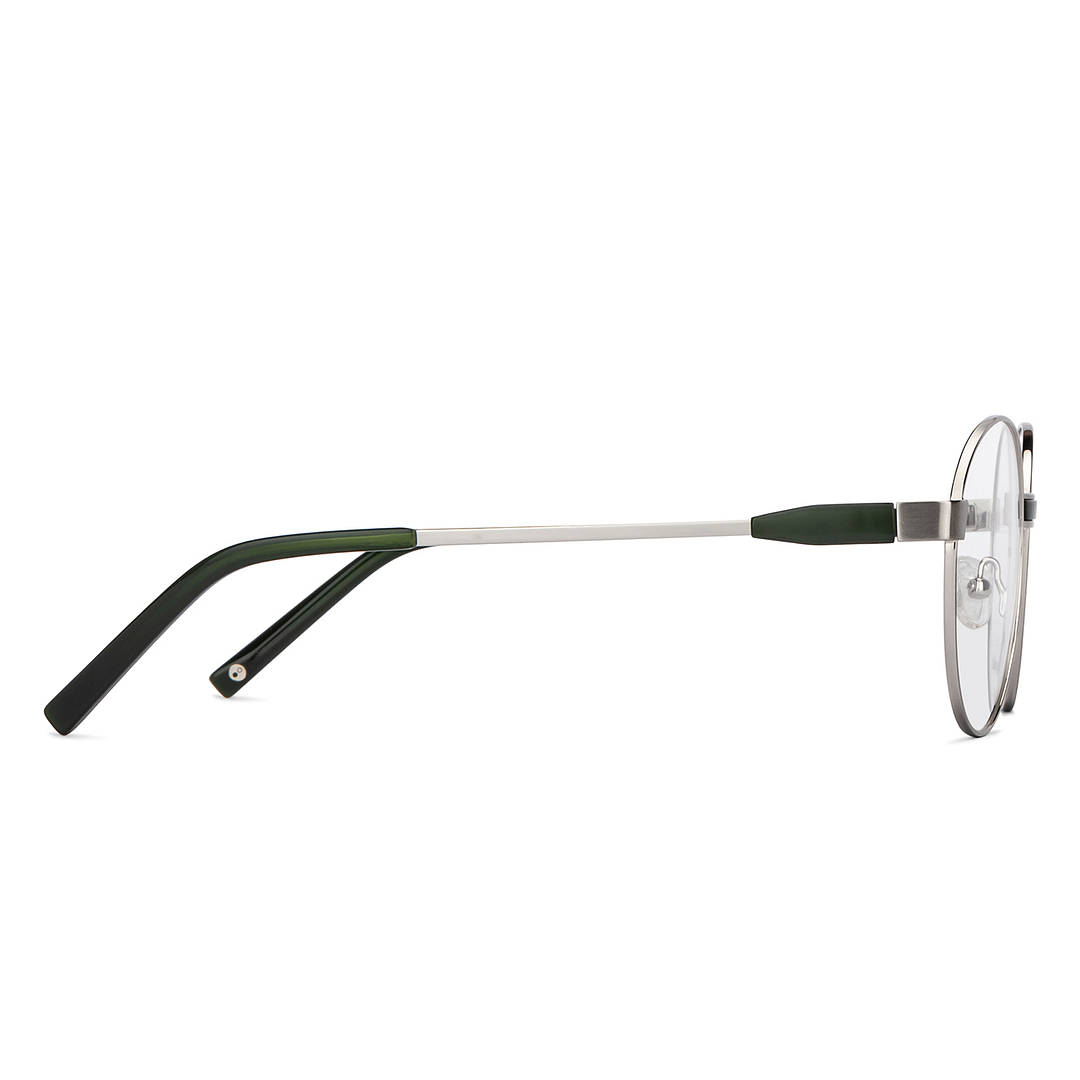 John Jacobs Silver Full Rim Round left side