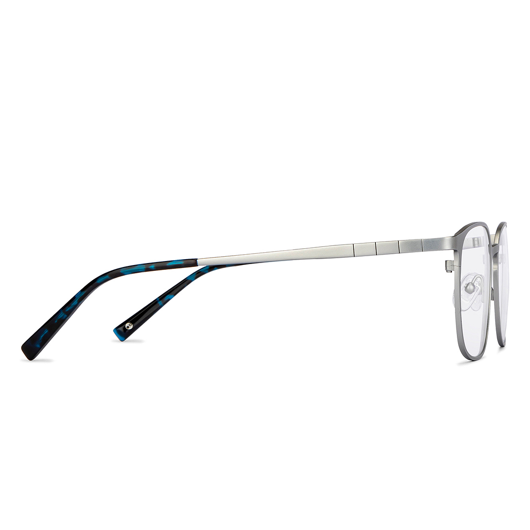 John Jacobs Online Silver Full Rim Square left side