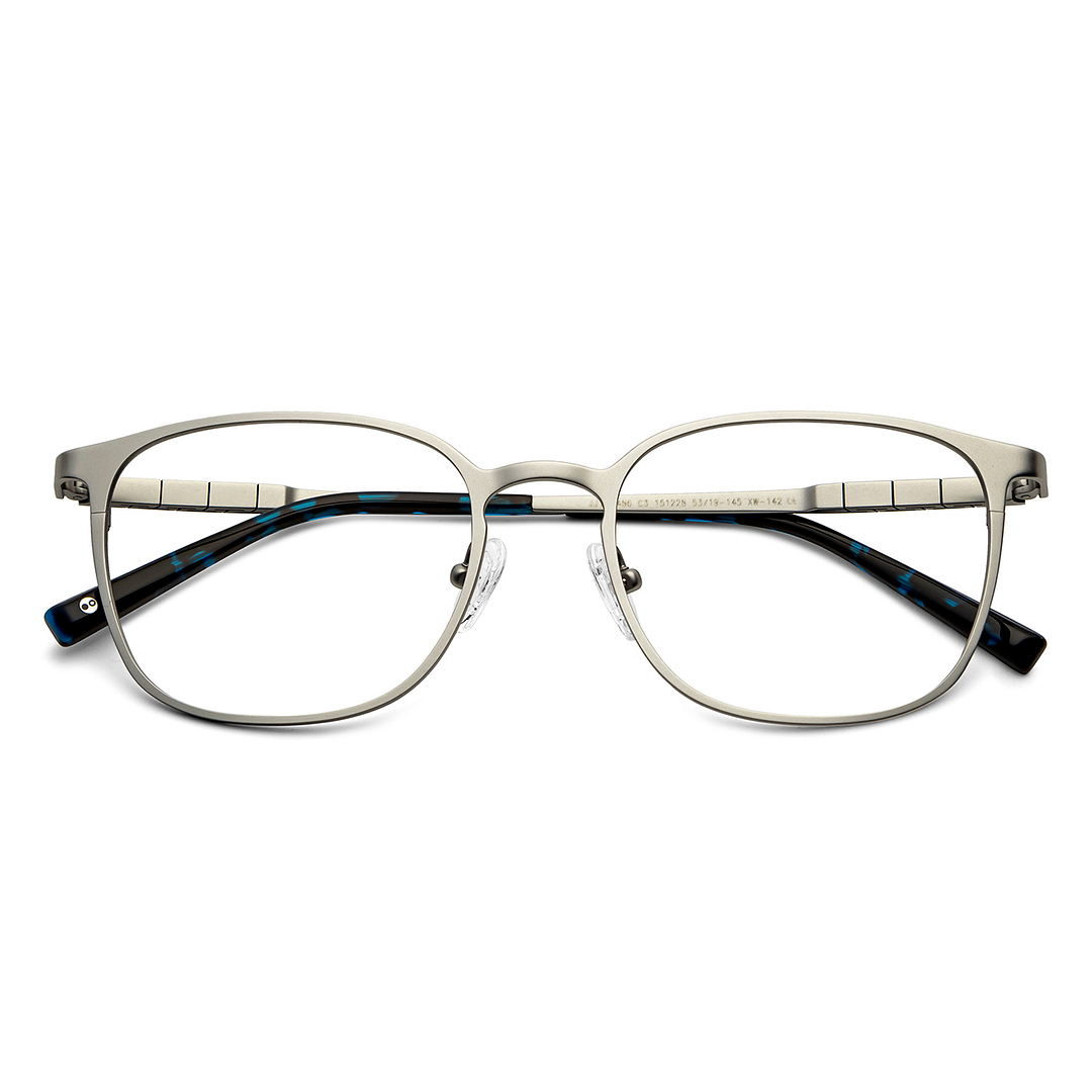 John Jacobs Online Silver Full Rim Square left side
