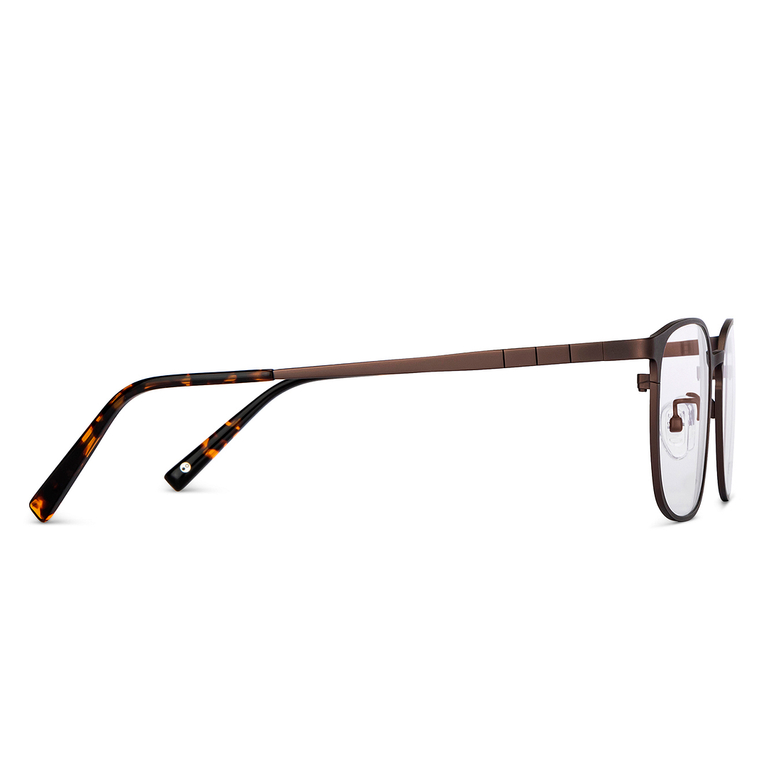 John Jacobs Online Light Brown Full Rim Square left side