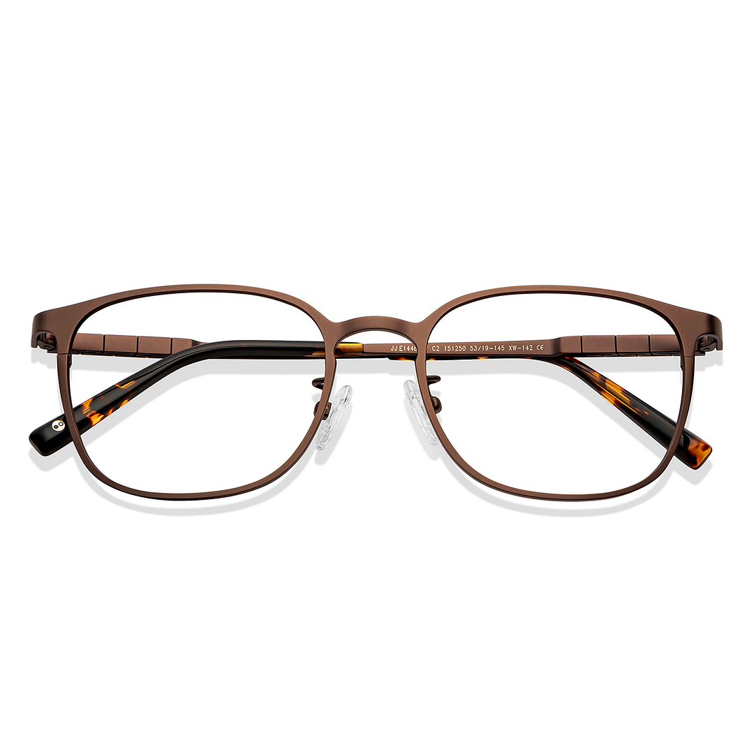 John Jacobs Online Light Brown Full Rim Square left side