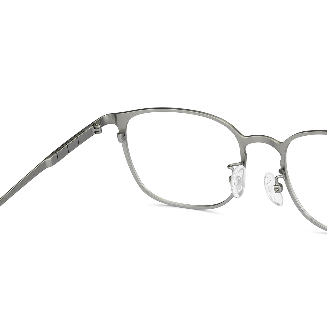 John Jacobs Online Silver Full Rim Square right side