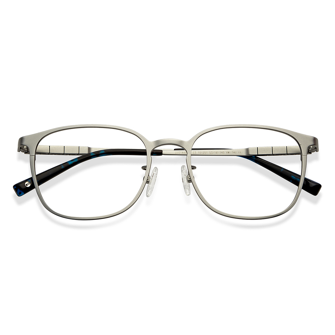 John Jacobs Online Silver Full Rim Square left side