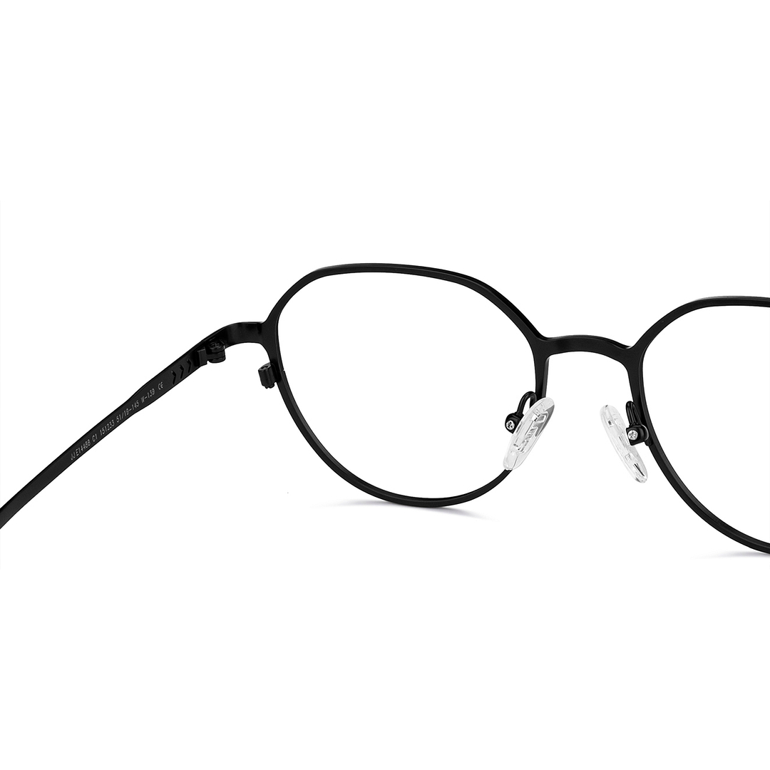 John Jacobs Black Full Rim Round right side